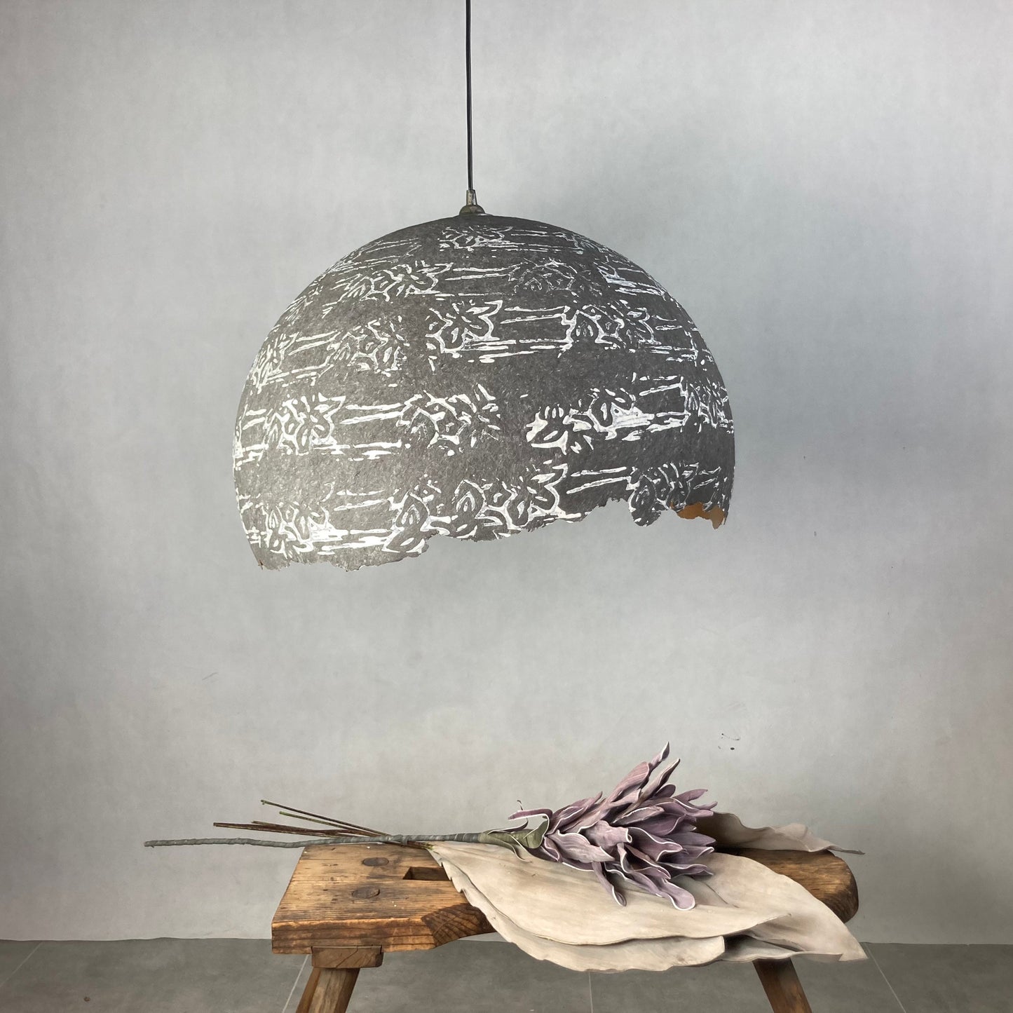 SKRUPKA artlight "gray with flowers"