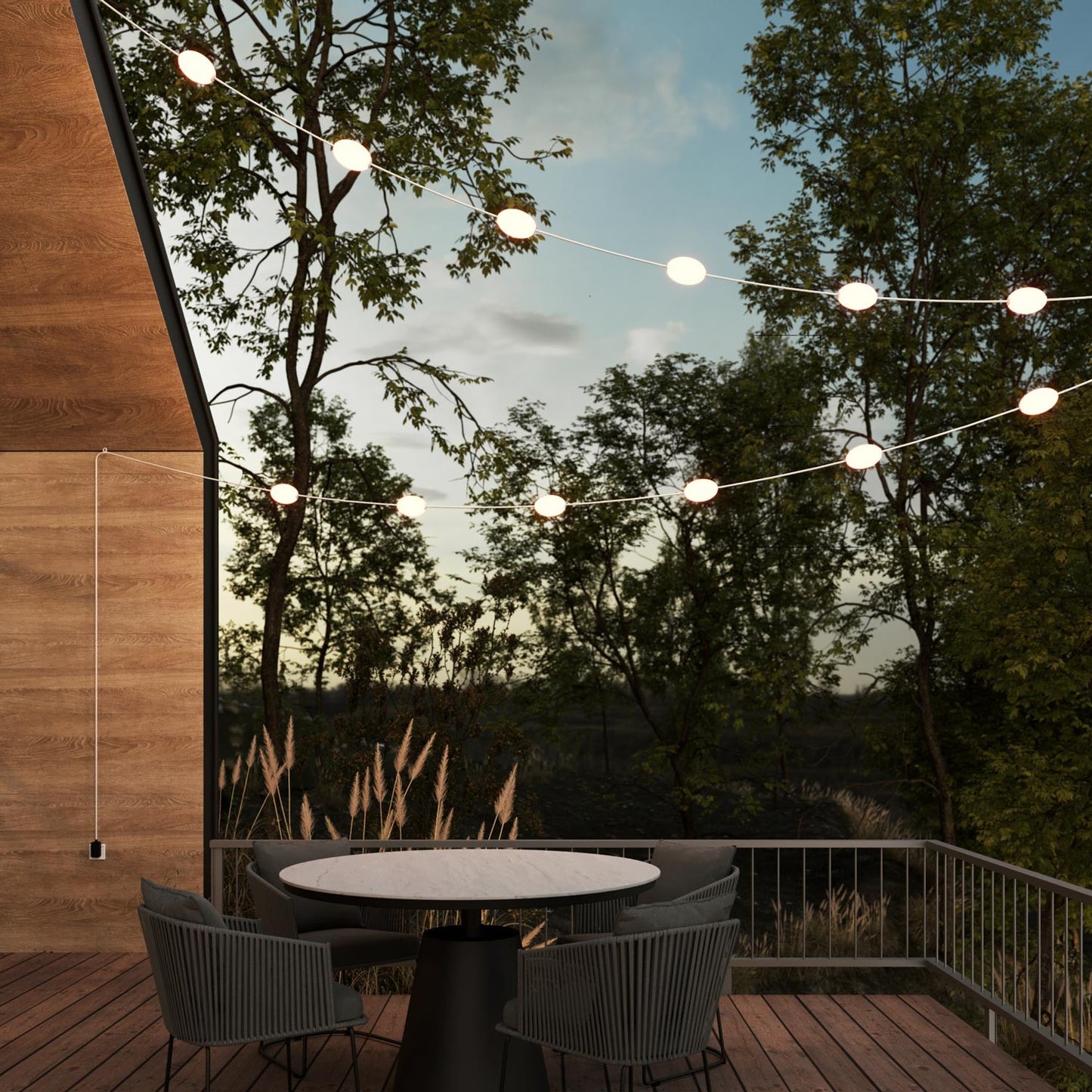 12-light Outdoor String Light IP67 - Marina12