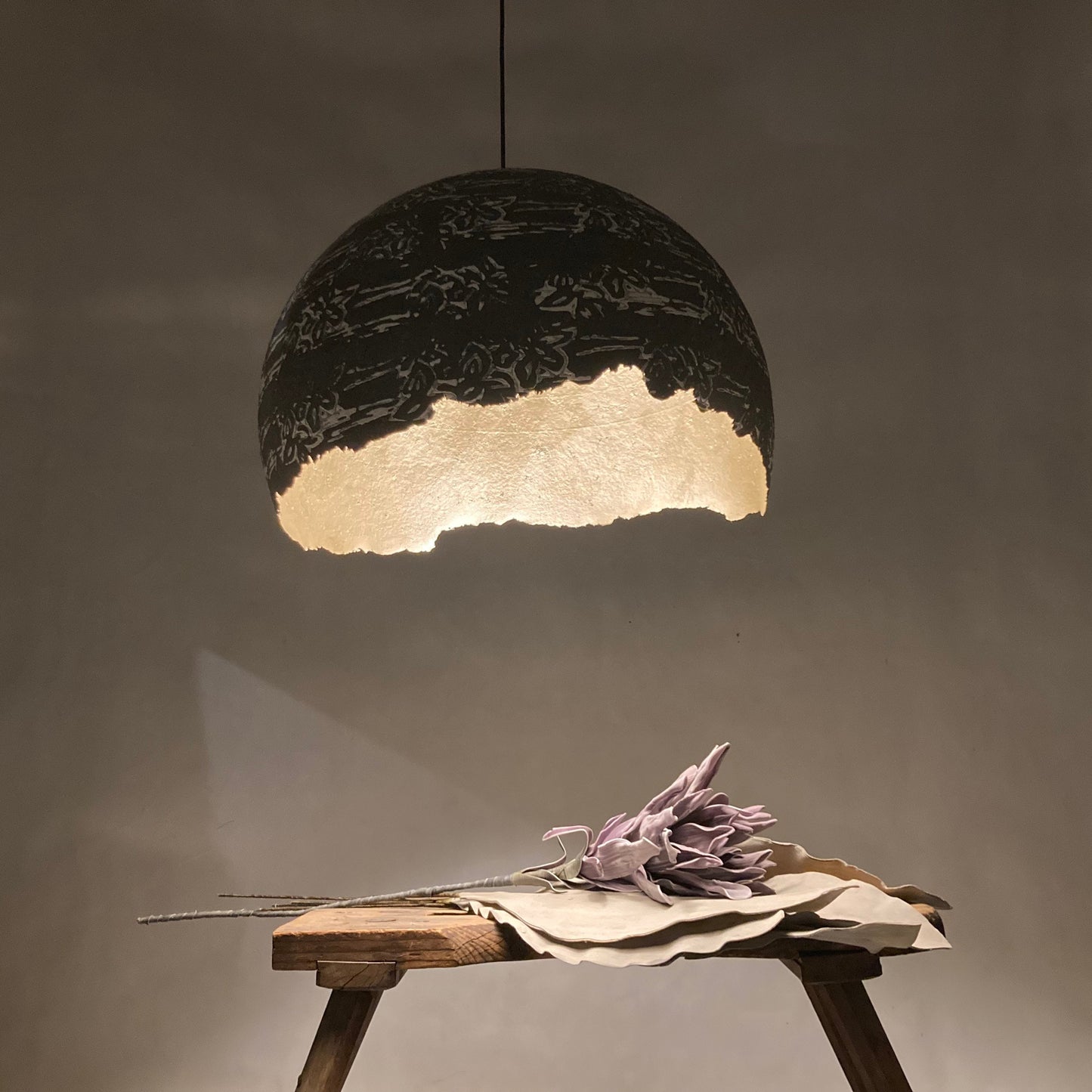 SKRUPKA artlight "gray with flowers"