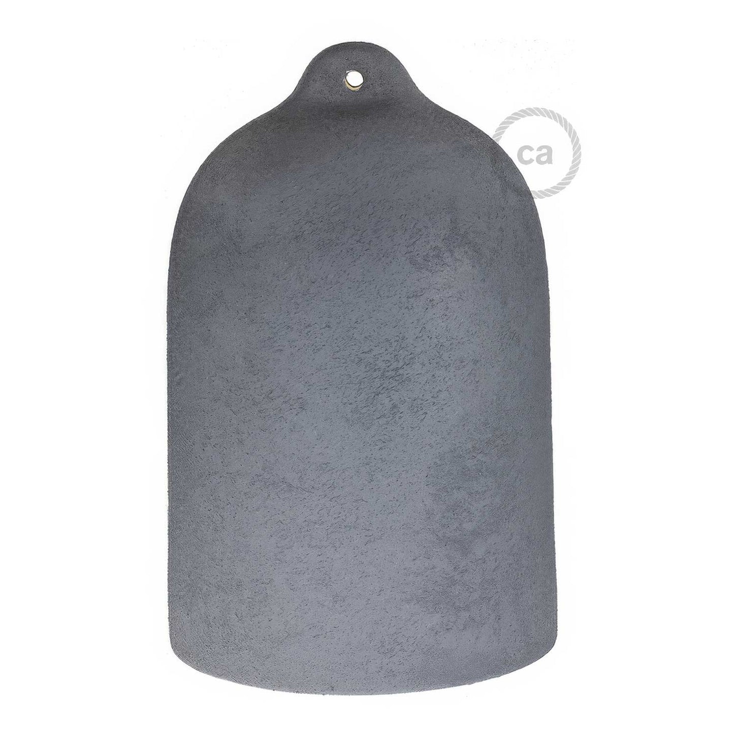 Campana, paralume XL in ceramica per sospensione - Made in Italy - Effetto cemento