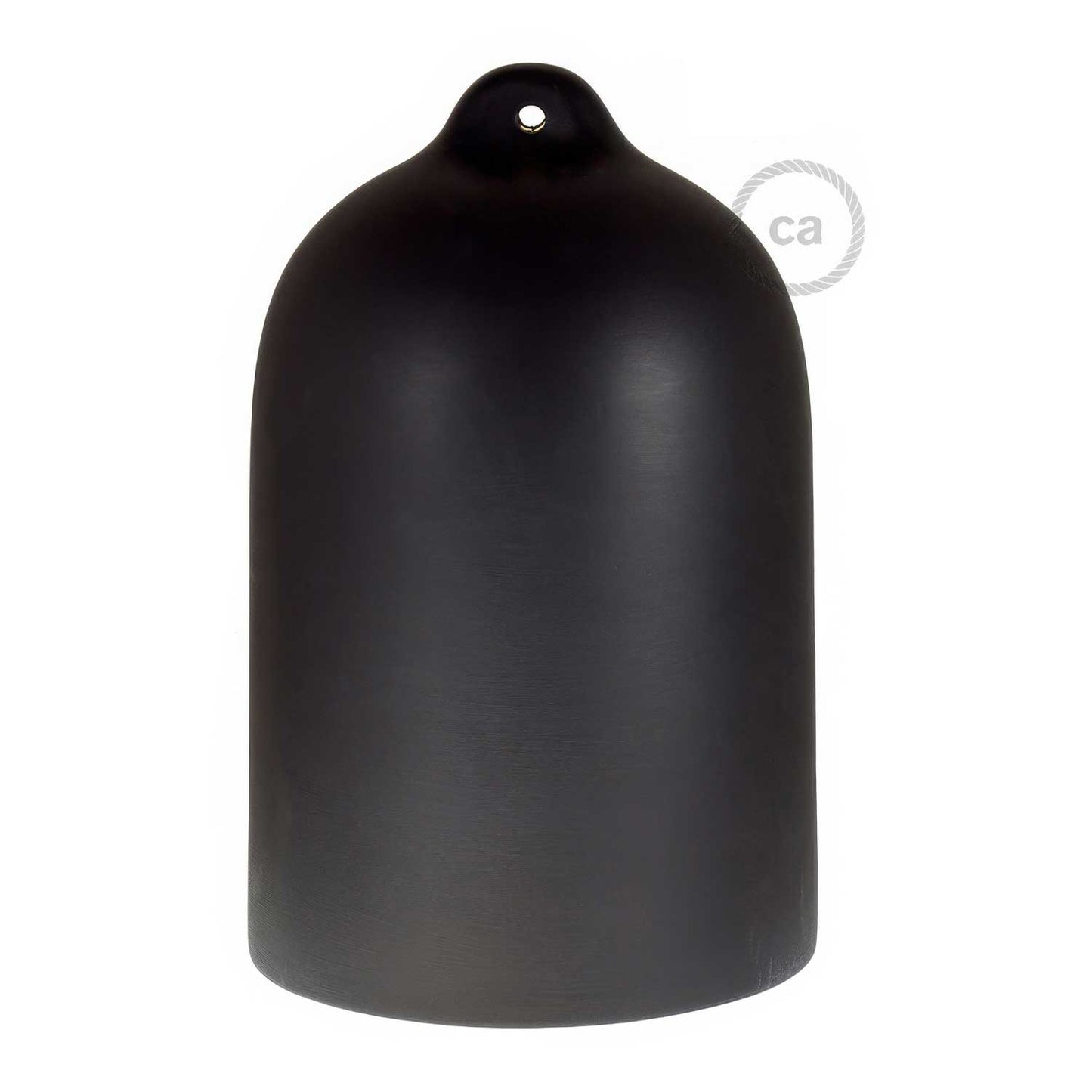 Campana, paralume XL in ceramica per sospensione - Made in Italy - Lavagna