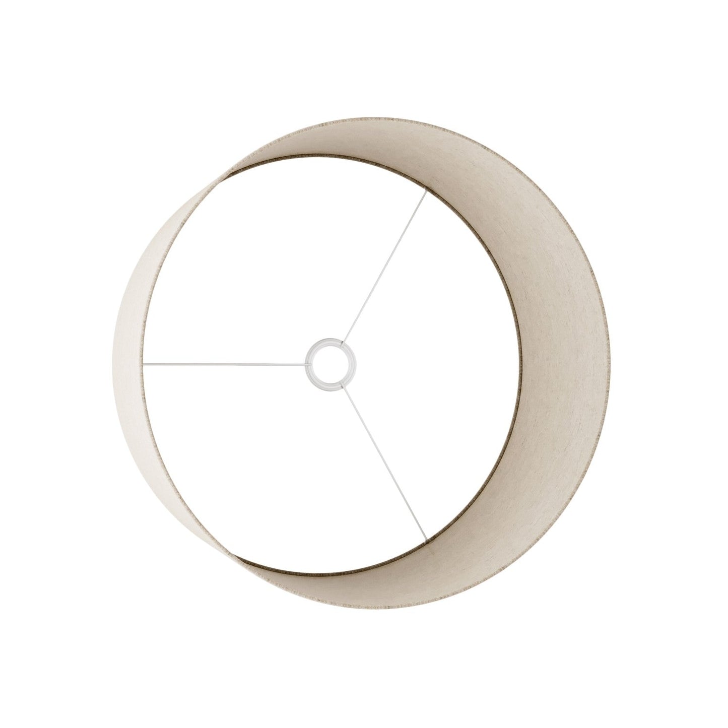 Paralume Cilindro XL in tessuto con attacco E27 - Made in Italy - Lana Beige