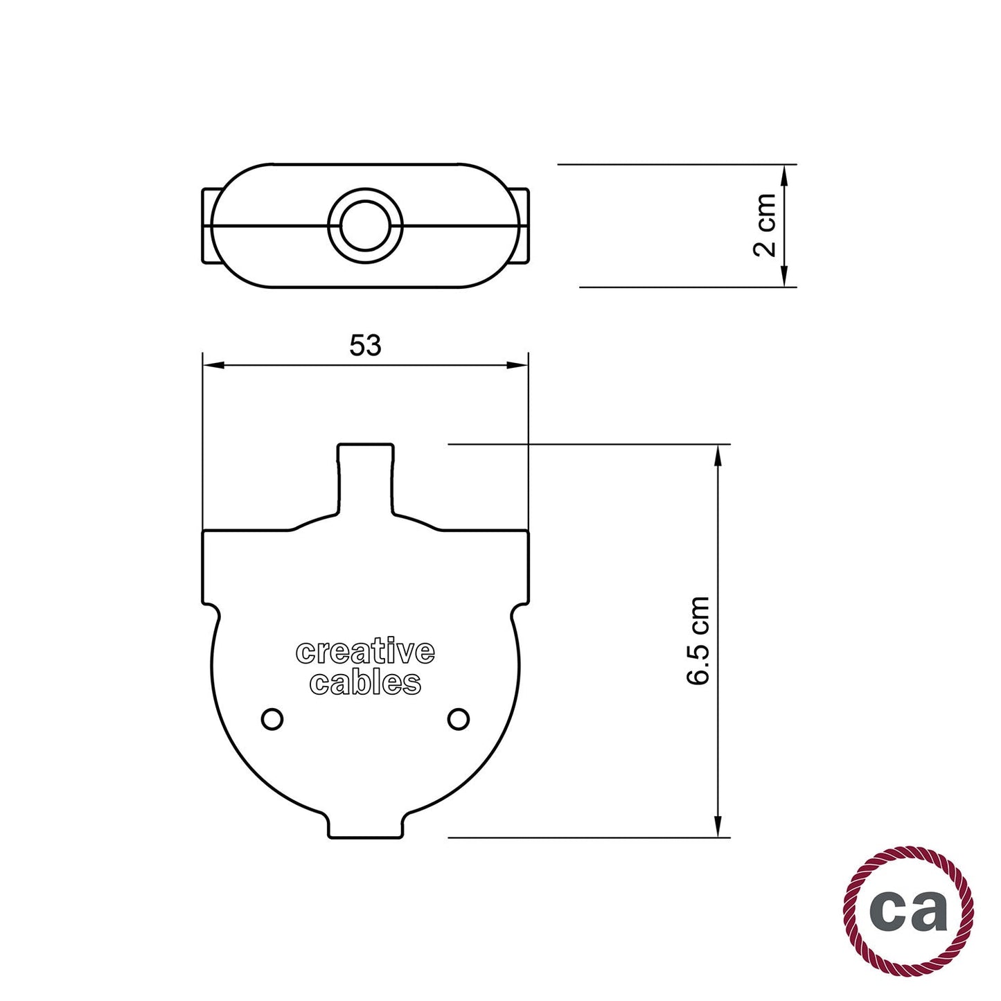 EIVA-3 Giunto 3 vie IP65 per esterno - Sistema Modulair - Nero