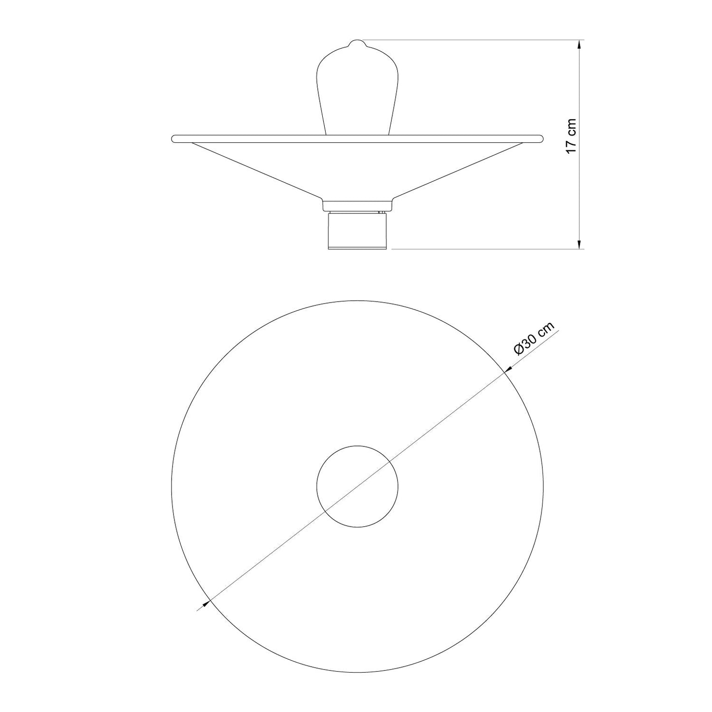 Lampada da soffitto Bianca con paralume in metallo Swing - Waterproof IP44 - IO