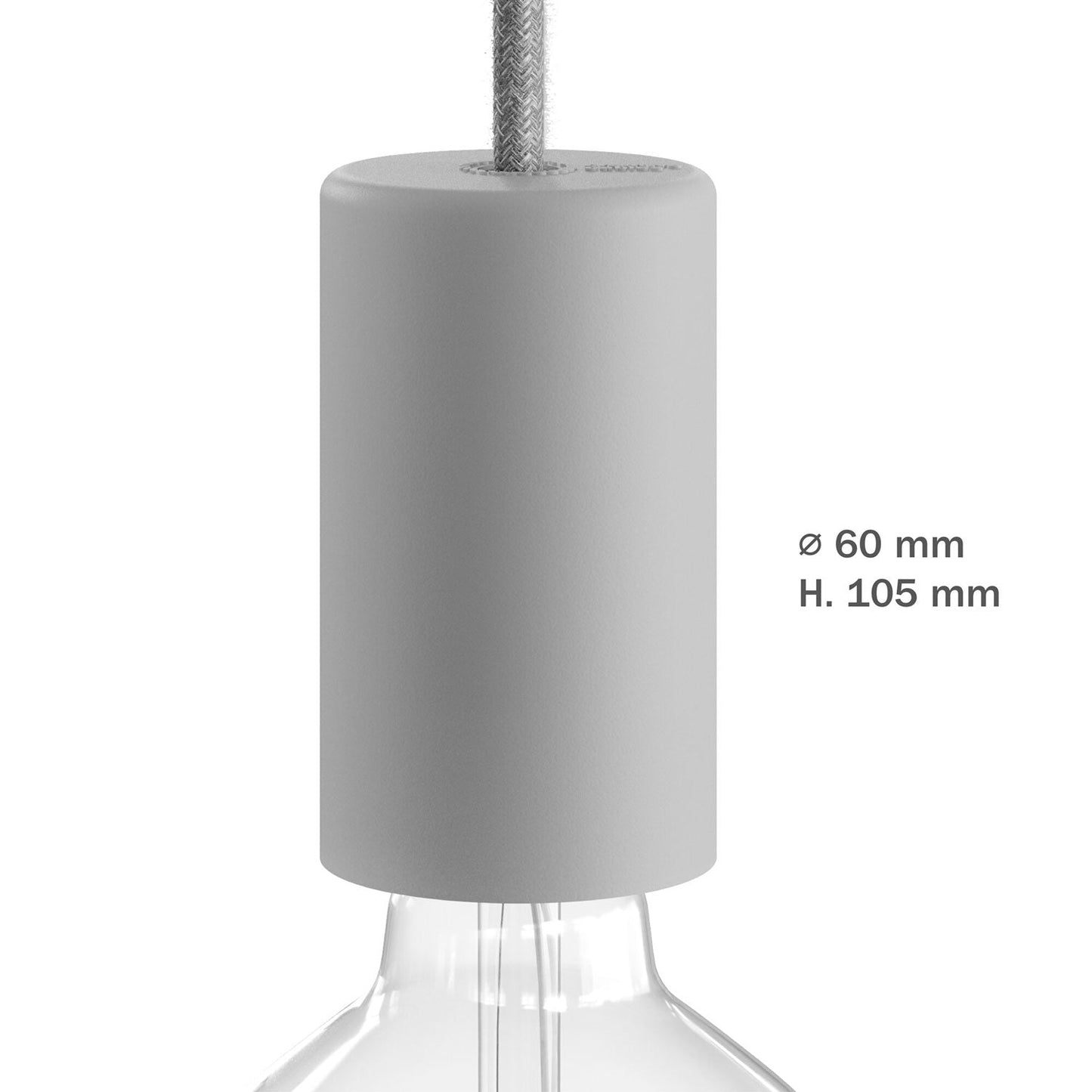 EIVA ELEGANT, kit portalampada per esterno E27 IP65 in silicone per sistema Modulair - Nero