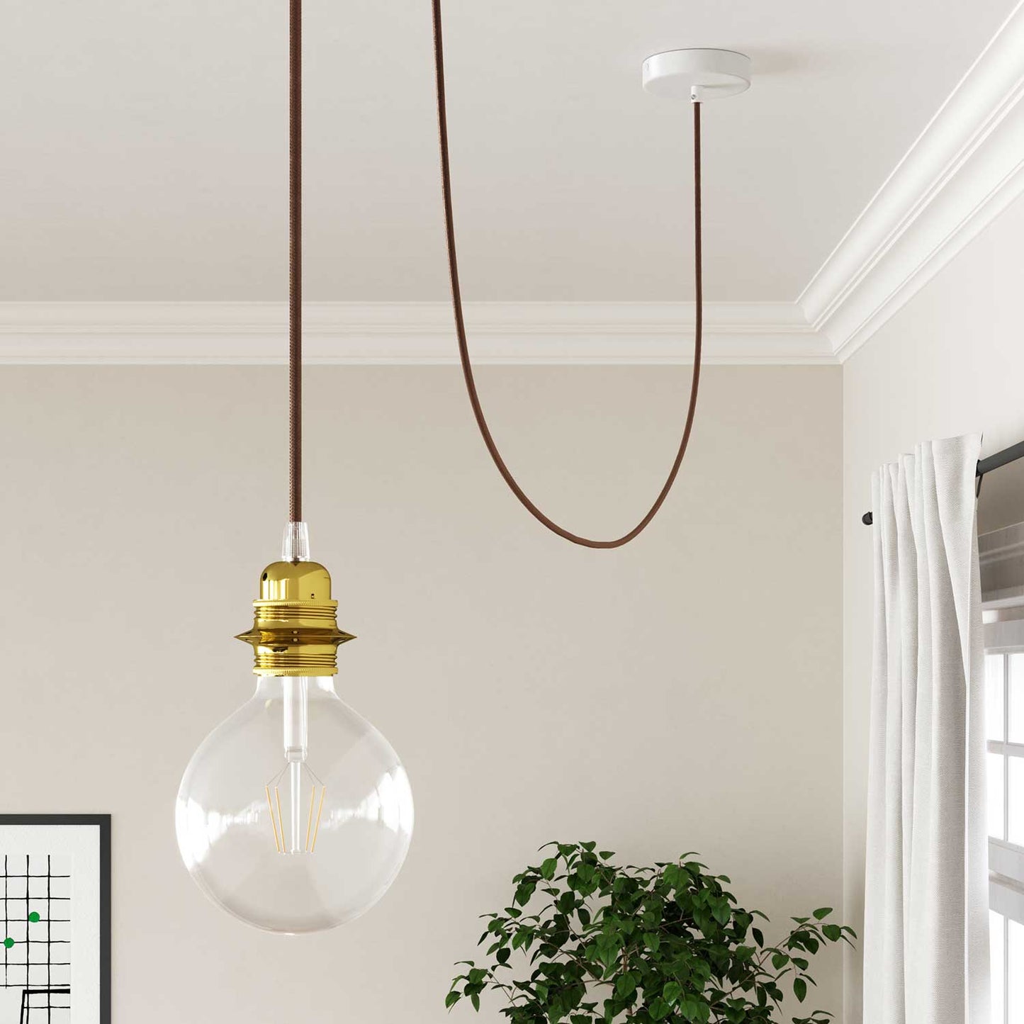 Cloth Covered Wire - Glossy Rust RM36 - UL Listed