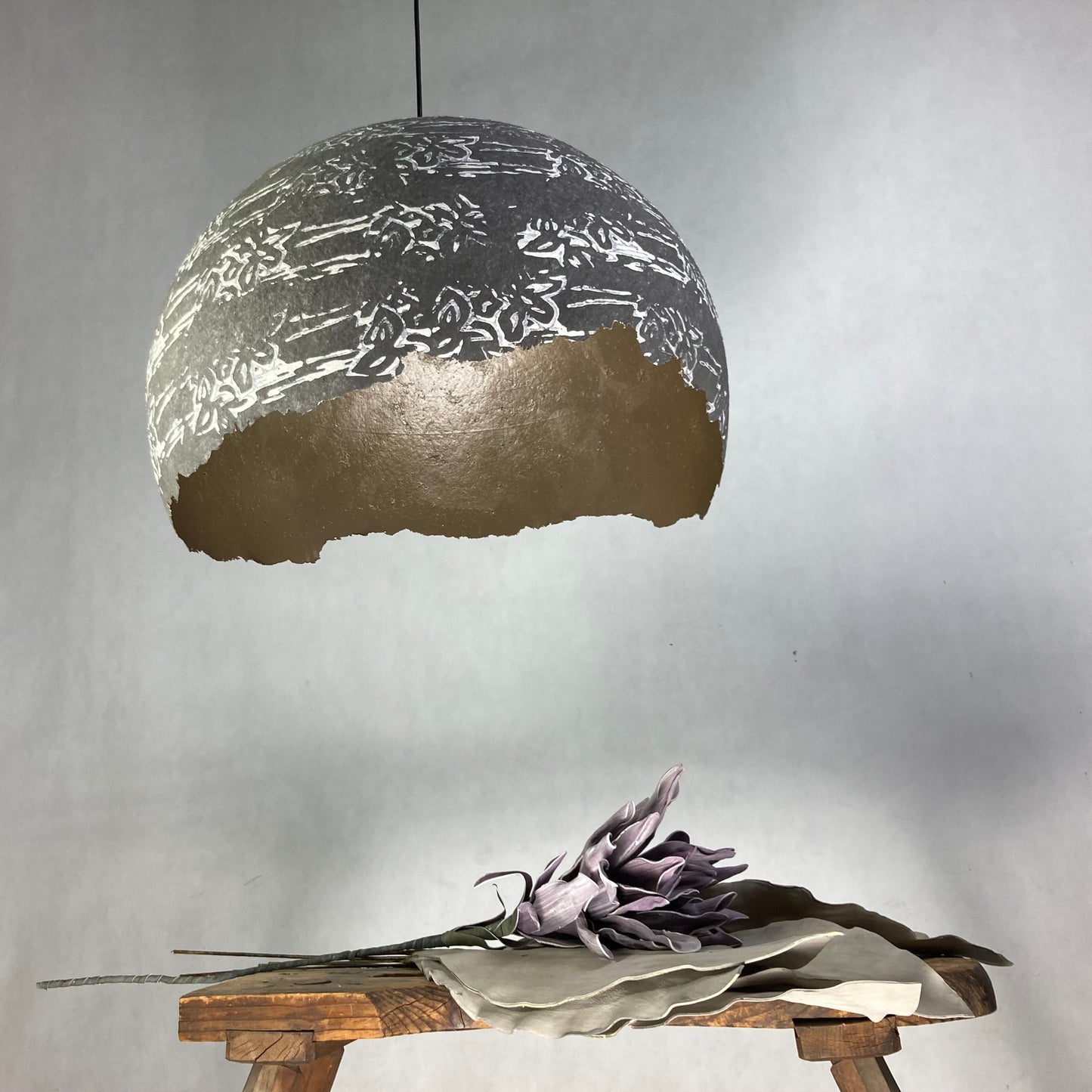 SKRUPKA artlight "gray with flowers"