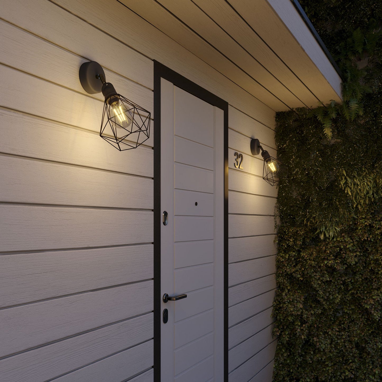 Fermaluce Modulair with Diamond lampshade, adjustable joint and lamp holder IP65 waterproof