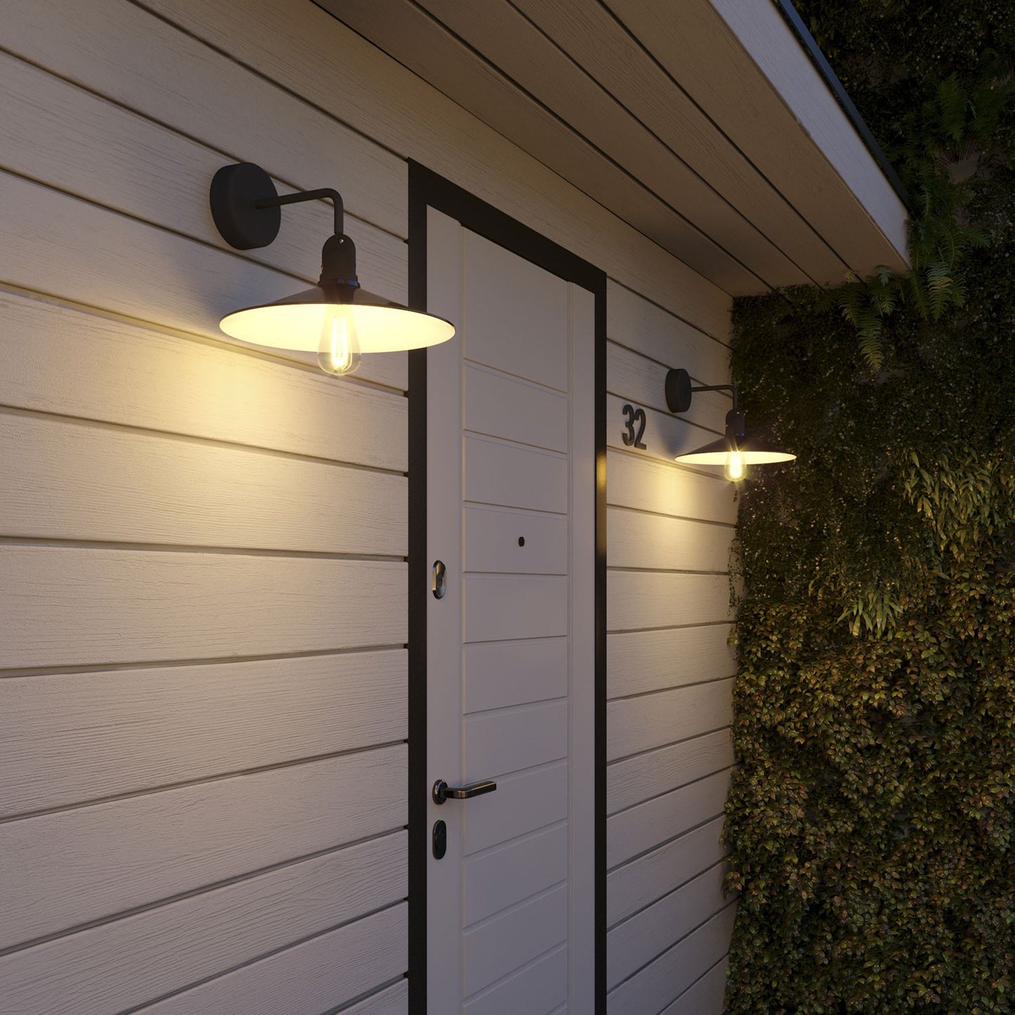 Fermaluce Modulair with L-shaped extension, Swing lampshade and lamp holder IP65 waterproof