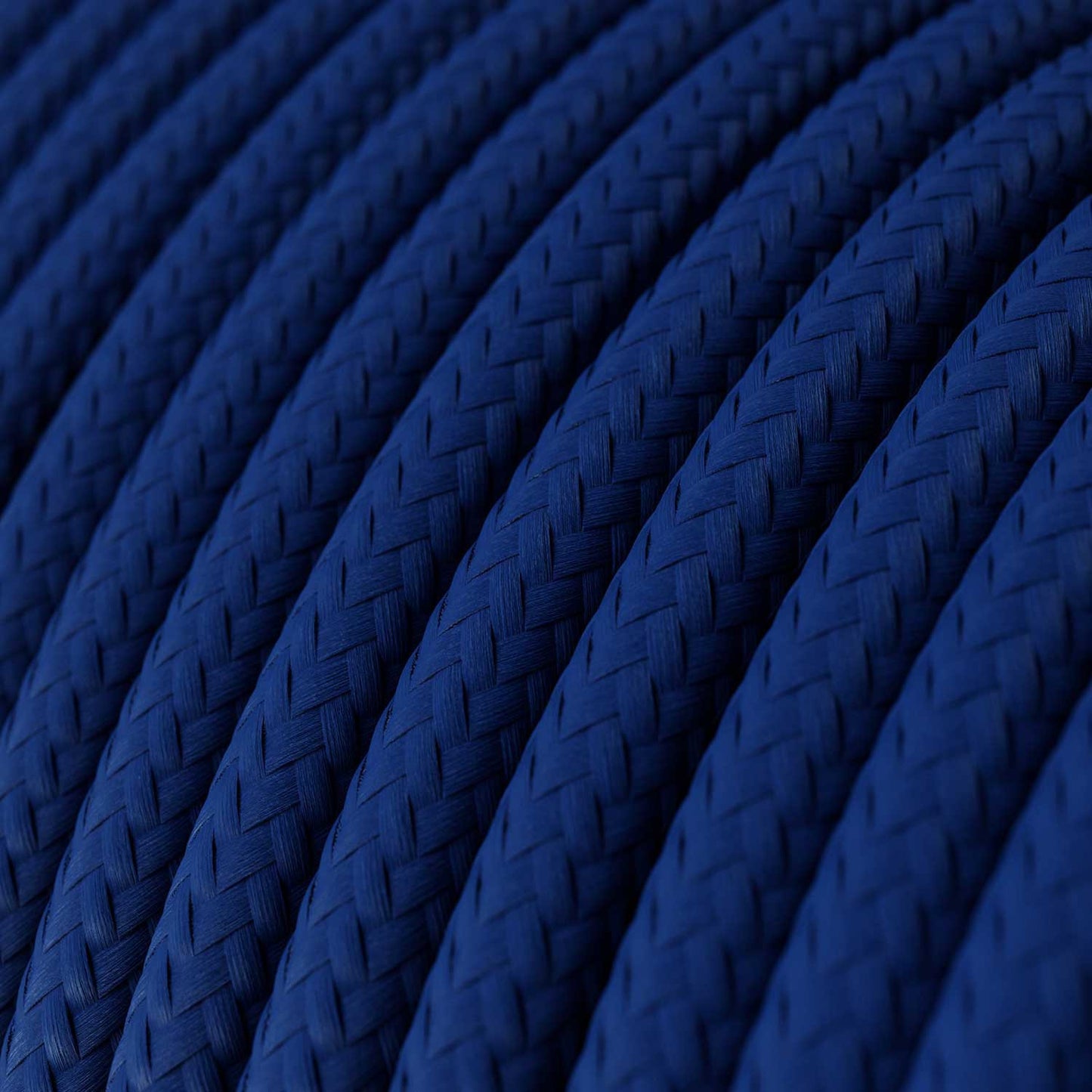 Glossy Classic BlueTextile Cable - The Original Creative-Cables - RM12 round 2x0.75mm / 3x0.75mm