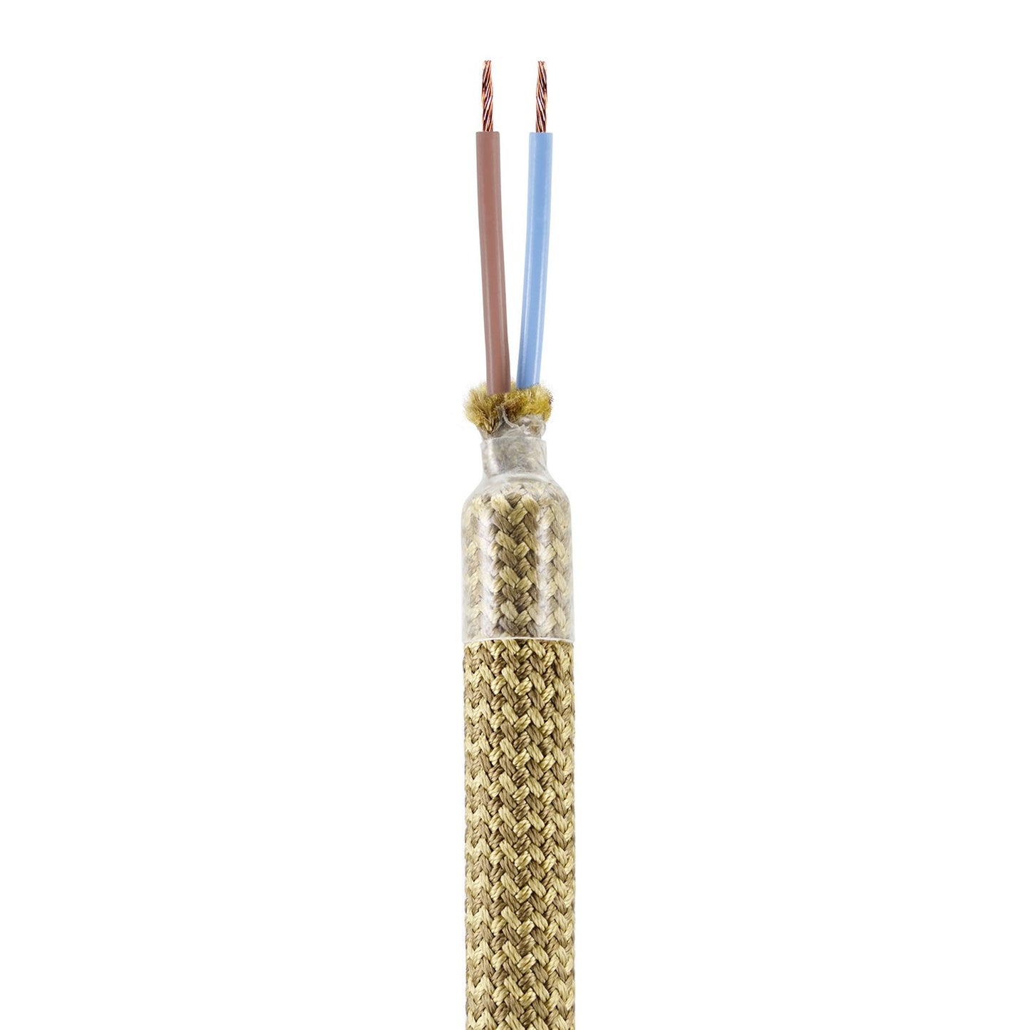 Kit Creative Flex flexible tube covered in Bronze RM73 fabric with metal terminals