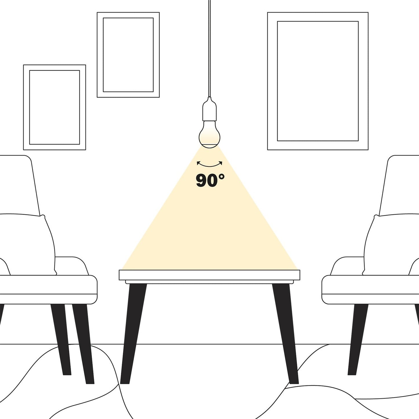 Lampadina LED Half Frosted Lens Goccia A60 7W 806Lm 2700K Dimmerabile - A08