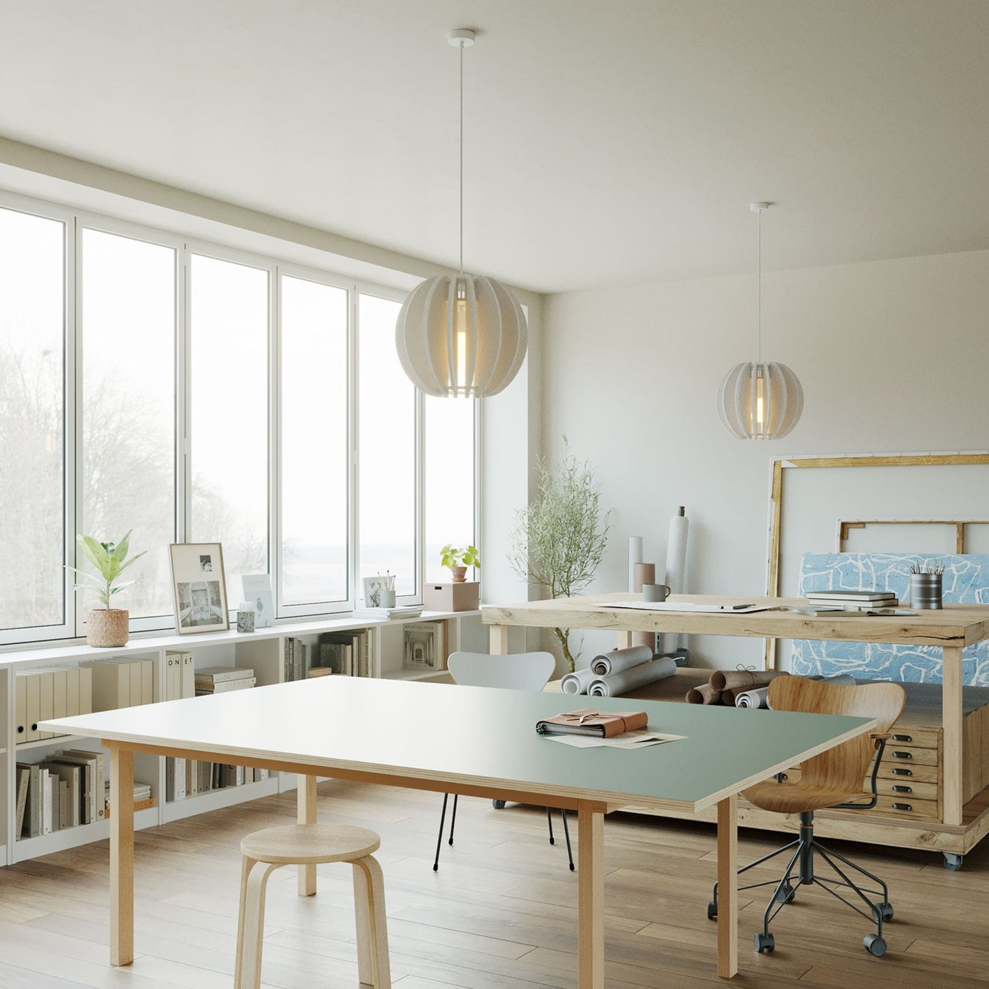 LAMPSHHADE - Pendant lamp with elliptical shade