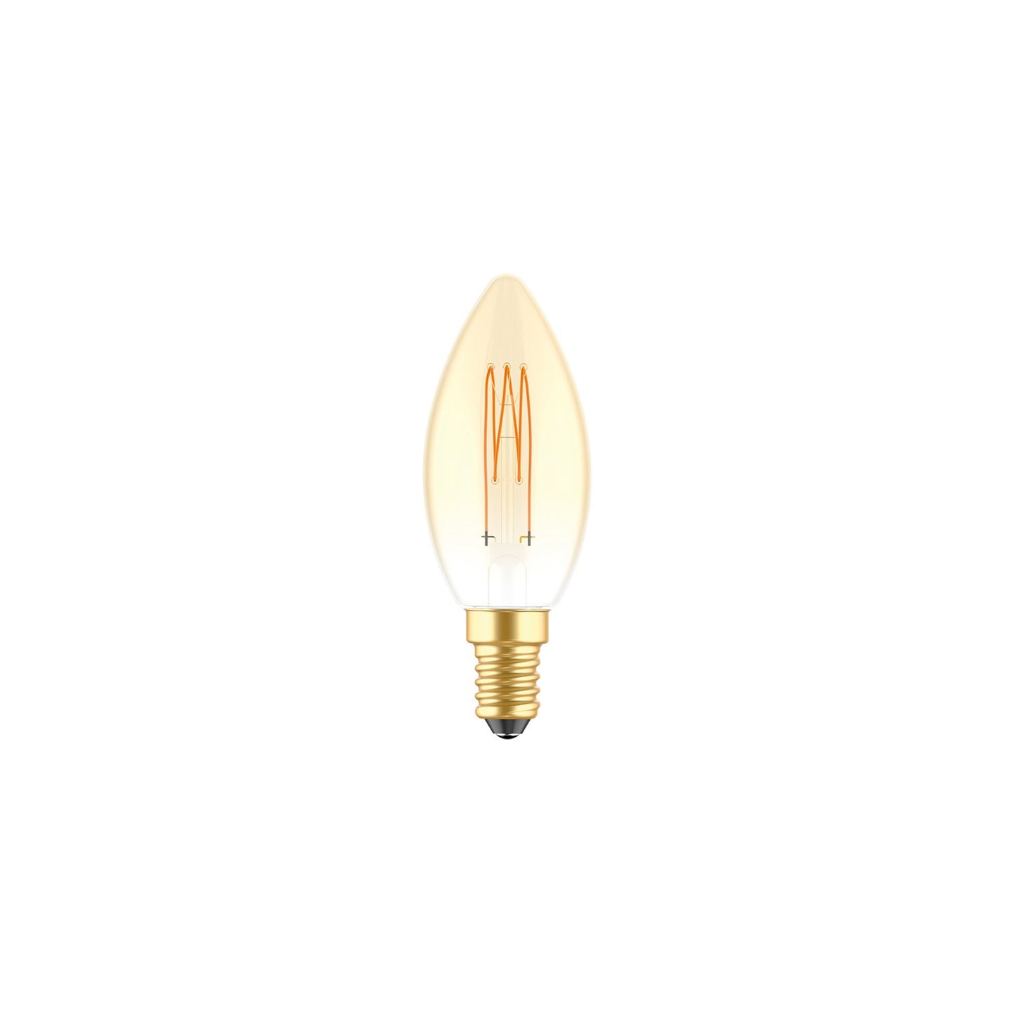 LED Golden Light Bulb Carbon Line Filament Cage Candle C35 3,5W 300Lm E14 2700K Dimmable - C51