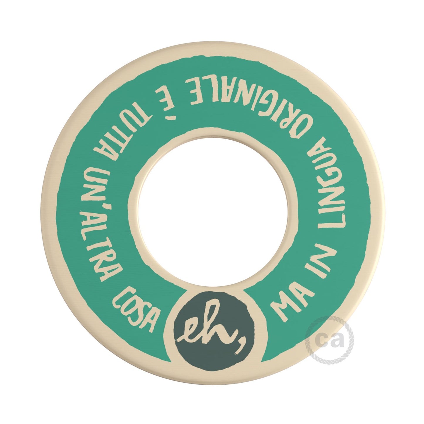 MINI-UFO: reversible wooden disk READING BALLSH*T collection, subject COPERTINA + LINGUA ORIGINALE