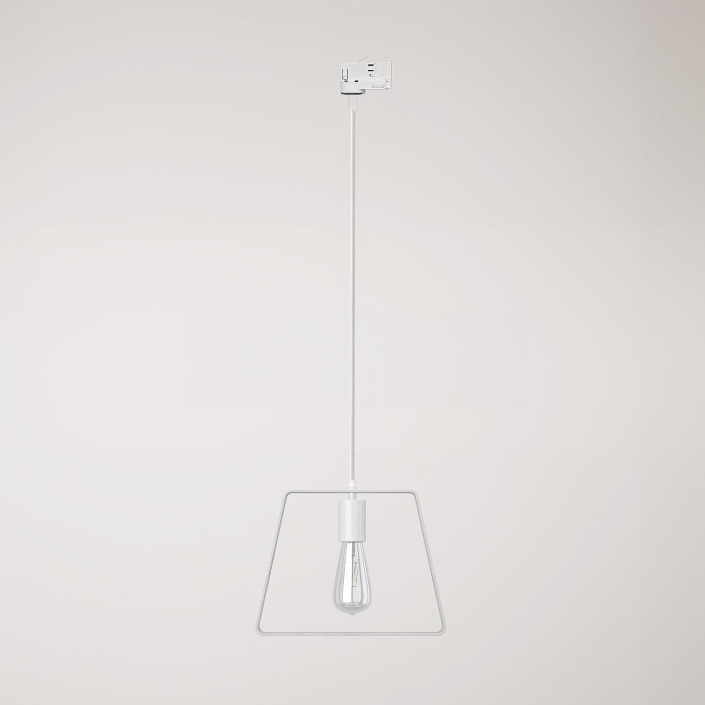 Pendant lamp with Duedì shade Track base