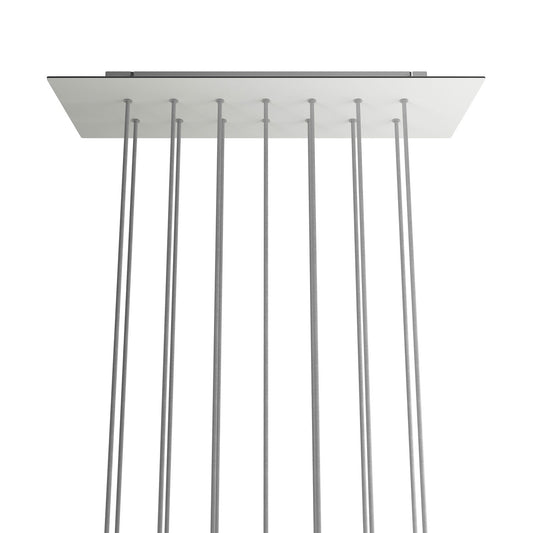 Rectangular XXL Rose-One 14-hole and 6 side holes ceiling rose Kit, 675 x 225 mm