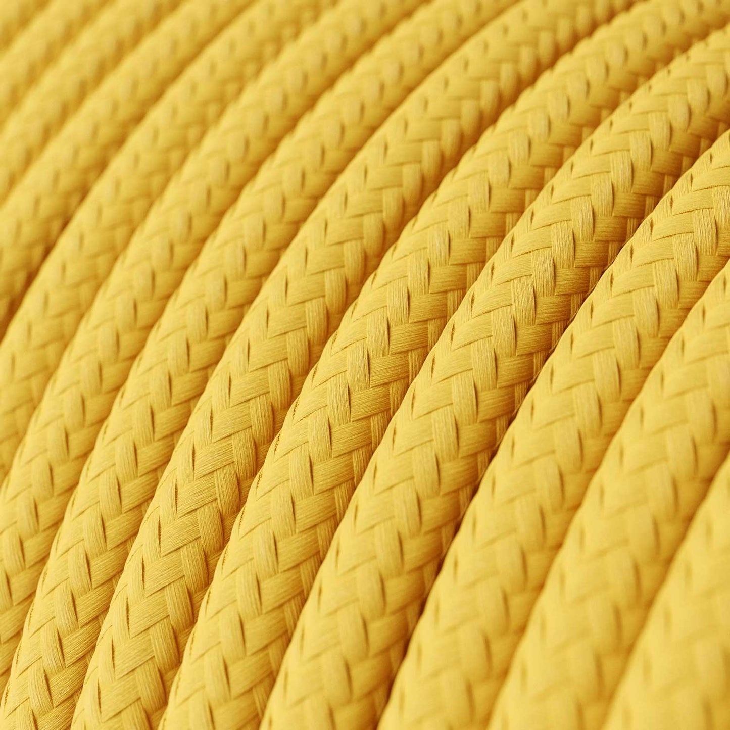 Round Electric Cable RM10 Yellow Rayon - UL listed