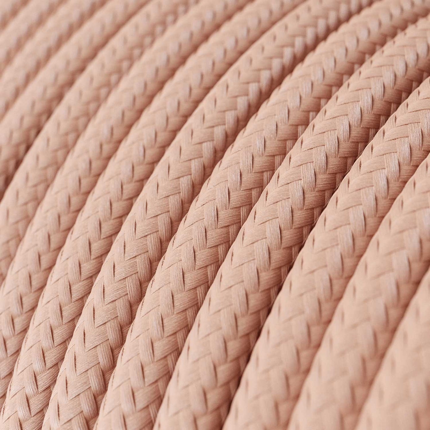 Round Electric Cable RM16 Baby Pink Rayon - UL listed