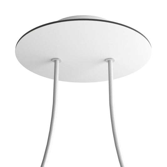 Round Rose-One 2-hole and 4 side holes ceiling rose Kit, 200 mm