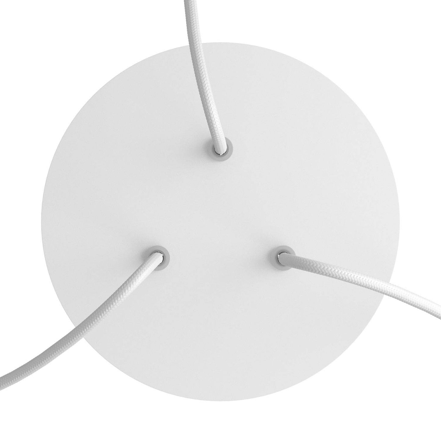 Round Rose-One 3-hole and 4 side holes ceiling rose Kit, 200 mm