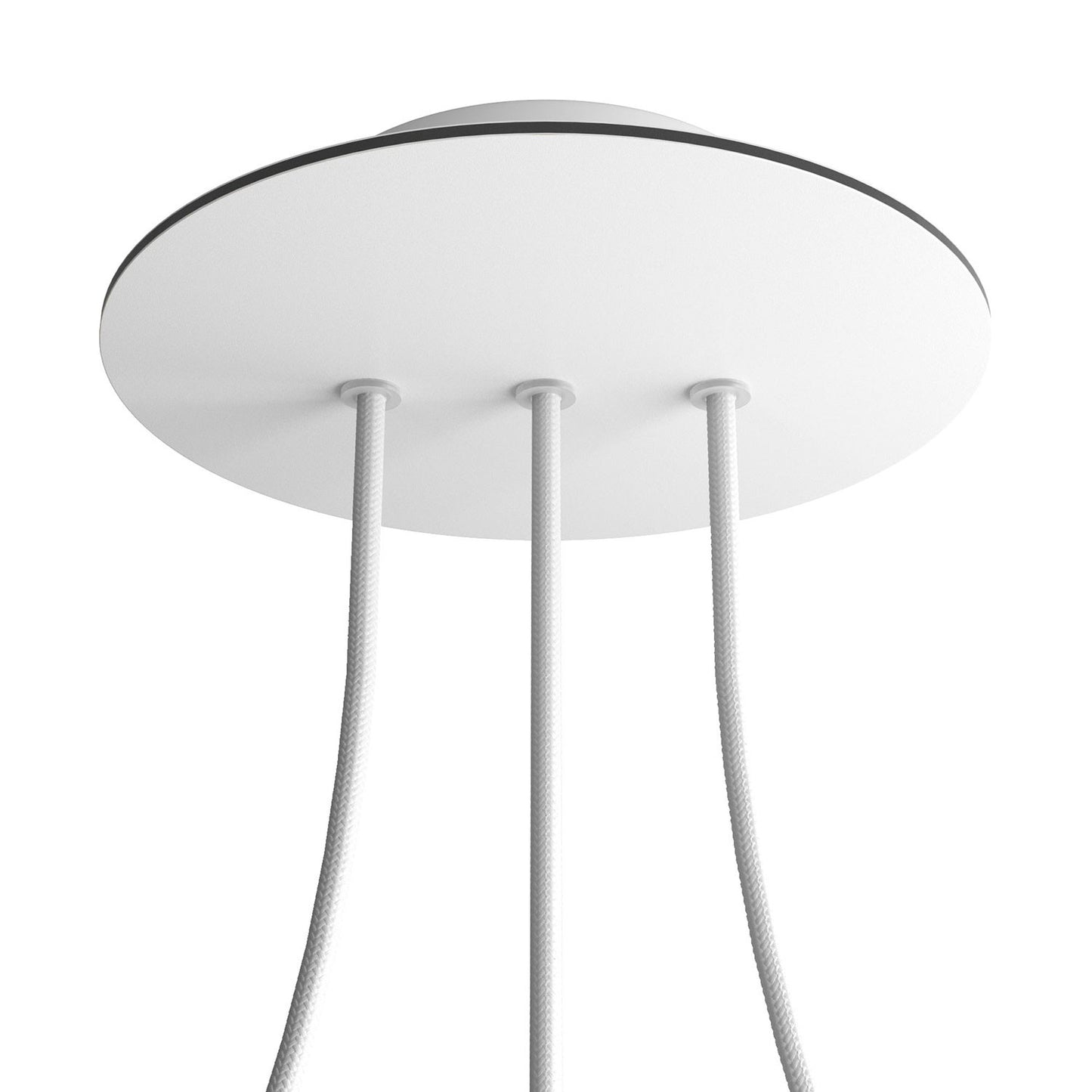 Round Rose-One 3 in-line holes and 4 side holes ceiling rose Kit, 200 mm