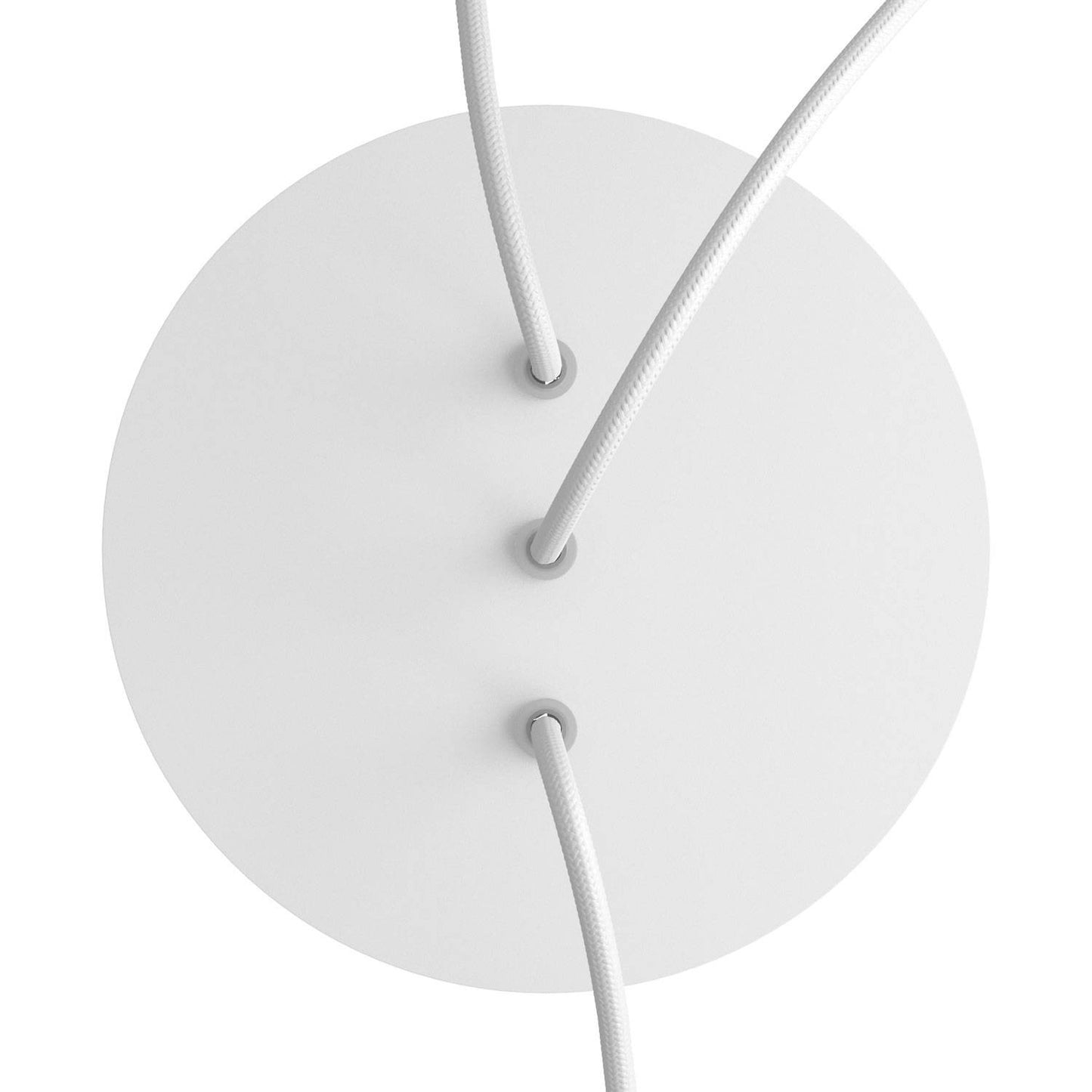 Round Rose-One 3 in-line holes and 4 side holes ceiling rose Kit, 200 mm