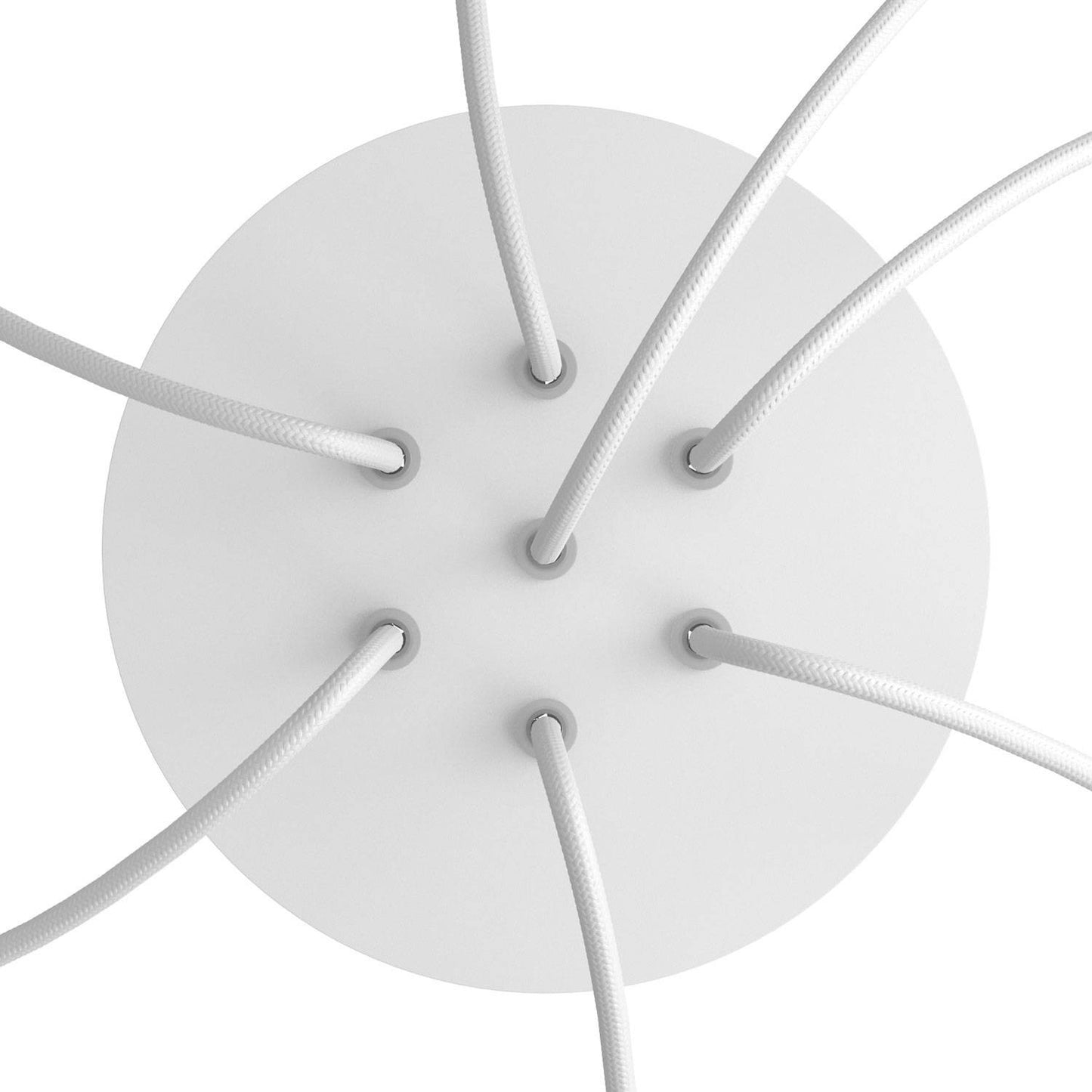 Round Rose-One 7-hole and 4 side holes ceiling rose Kit, 200 mm