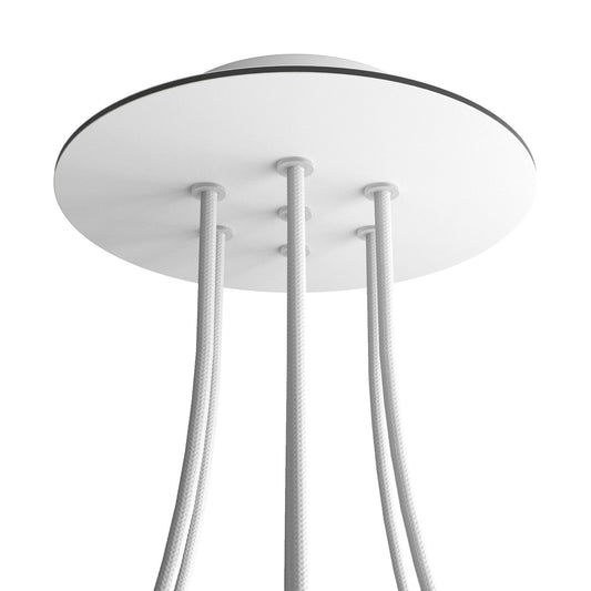 Round Rose-One 7-hole and 4 side holes ceiling rose Kit, 200 mm