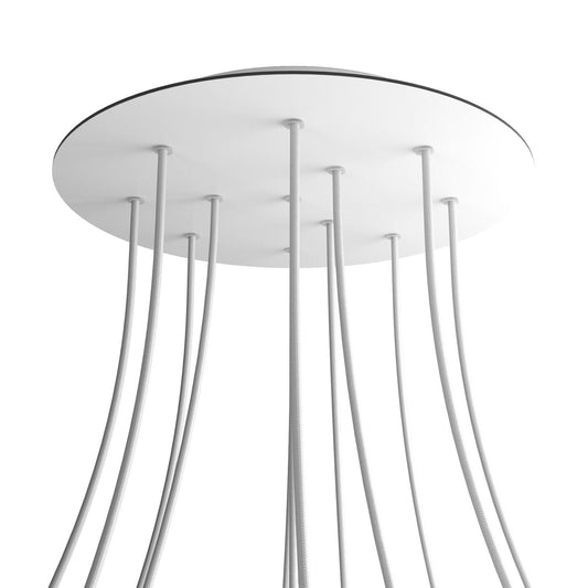 Round XXL Rose-One 12-hole and 4 side holes ceiling rose Kit, 400 mm