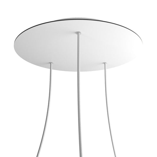 Round XXL Rose-One 3-hole and 4 side holes ceiling rose Kit, 400 mm