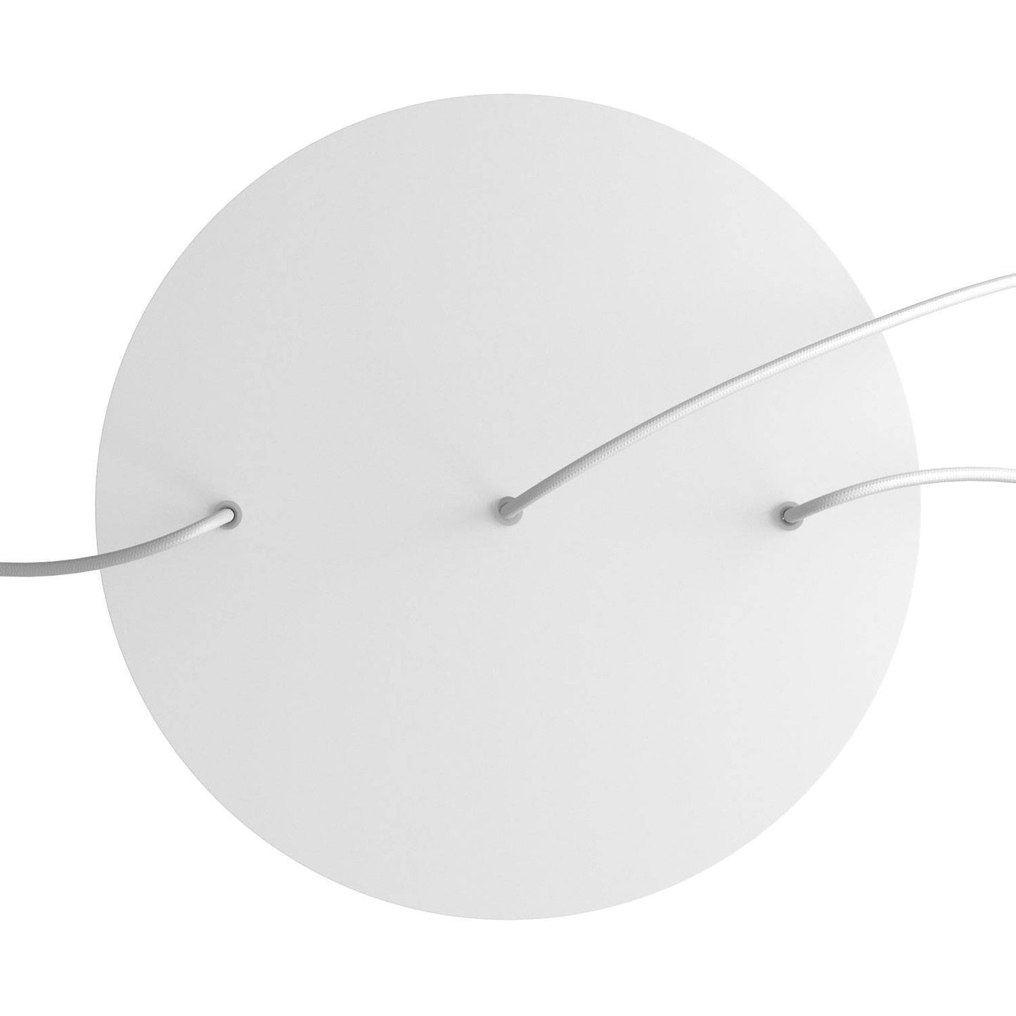 Round XXL Rose-One 3 in-line holes and 4 side holes ceiling rose Kit, 400 mm