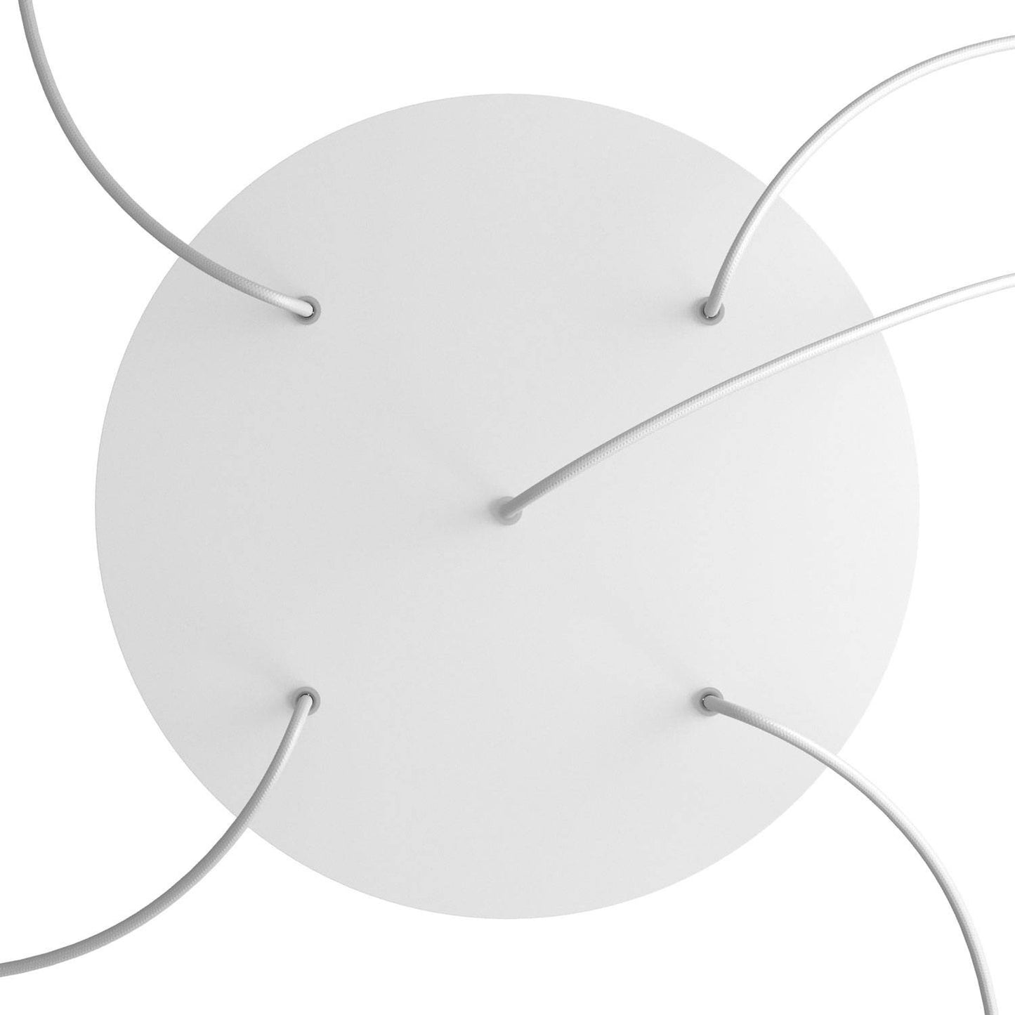 Round XXL Rose-One 5-hole and 4 side holes ceiling rose Kit, 400 mm