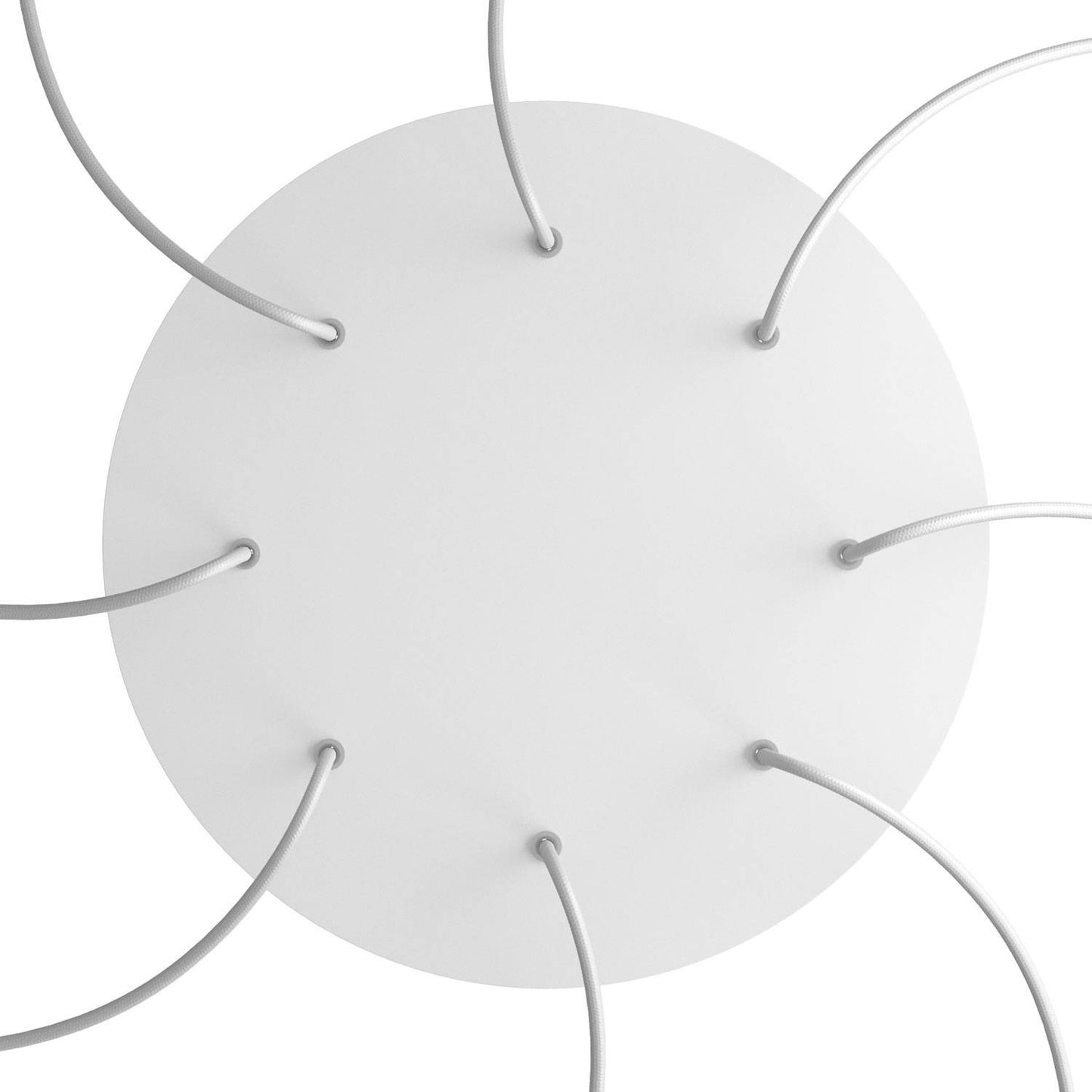 Round XXL Rose-One 8-hole and 4 side holes ceiling rose Kit, 400 mm