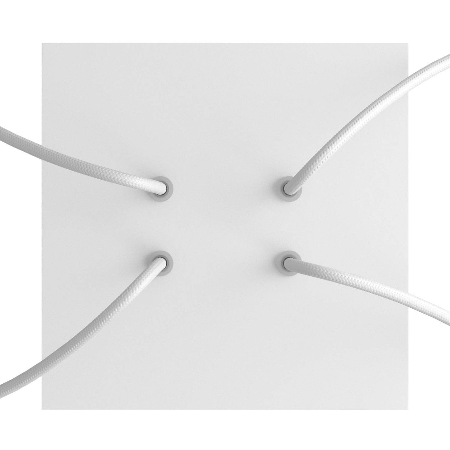 Square Rose-One 4-hole and 4 side holes ceiling rose Kit, 200 mm