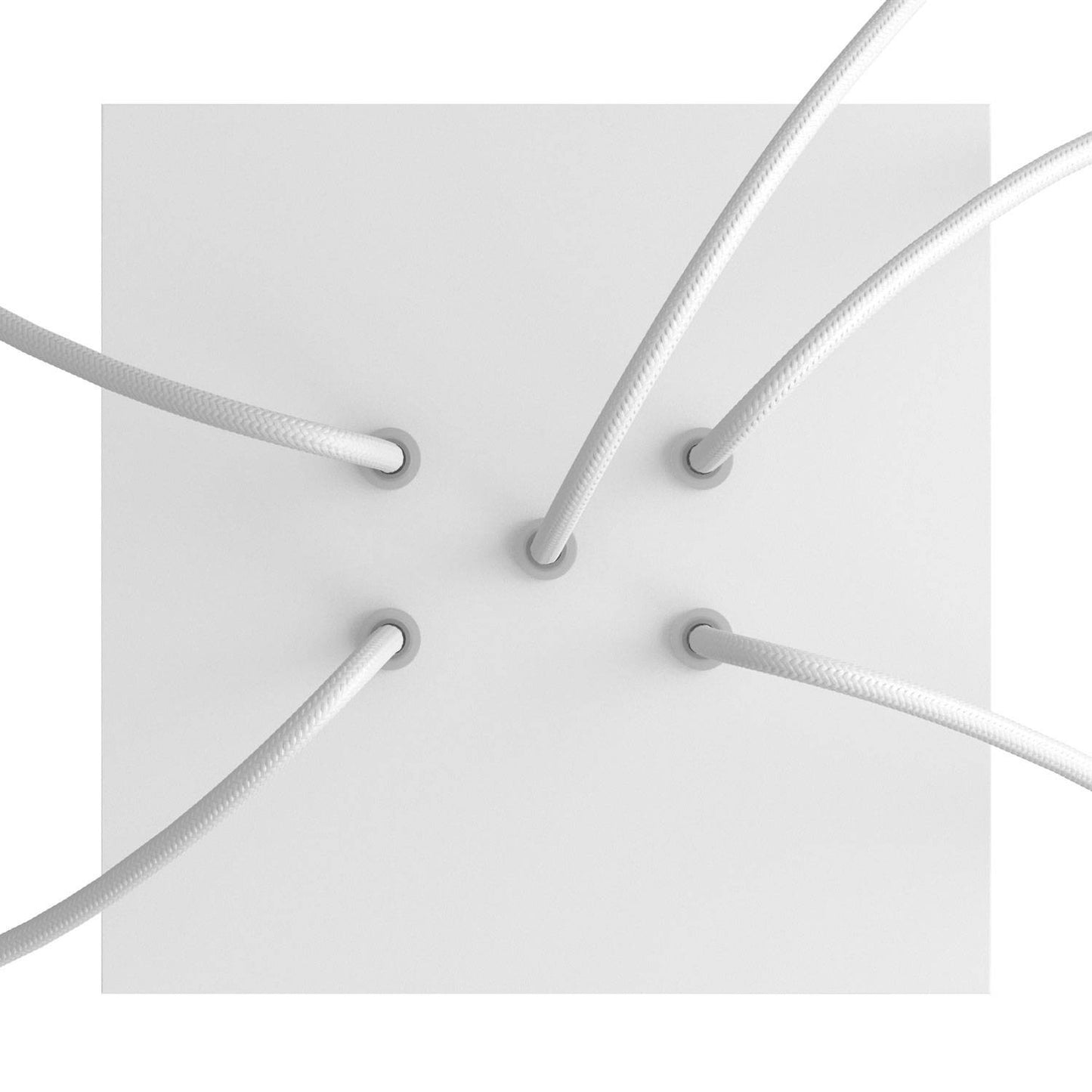 Square Rose-One 5-hole and 4 side holes ceiling rose Kit, 200 mm