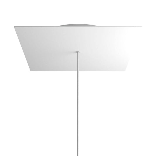 Square XXL Rose-One 1-hole and 4 side holes ceiling rose Kit, 400 mm