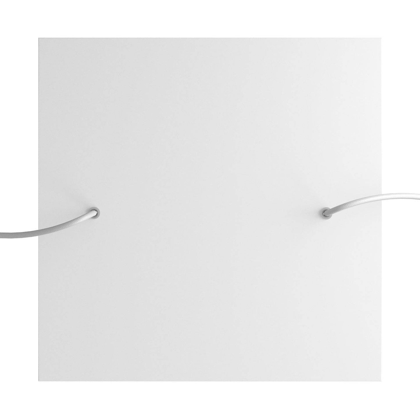 Square XXL Rose-One 2-hole and 4 side holes ceiling rose Kit, 400 mm