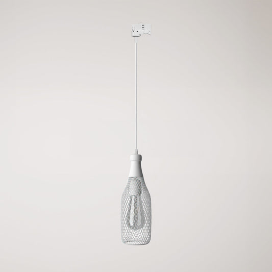 Suspension lamp with Magnum bottle shade for tracks