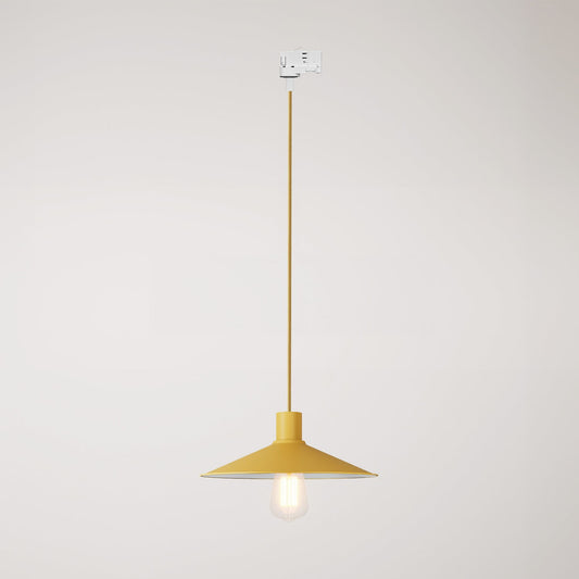 Swing Pastel pendant lamp with shade for track systems