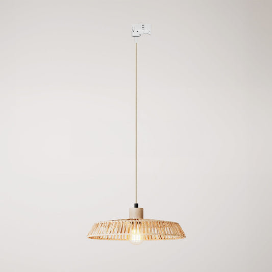 Track lamp with raffia shade Moorea