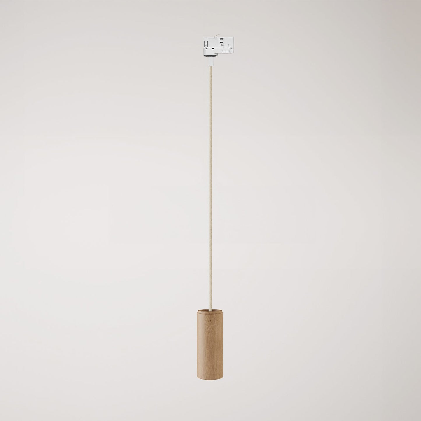 Track pendant lamp with textile cable and Tub-E14
