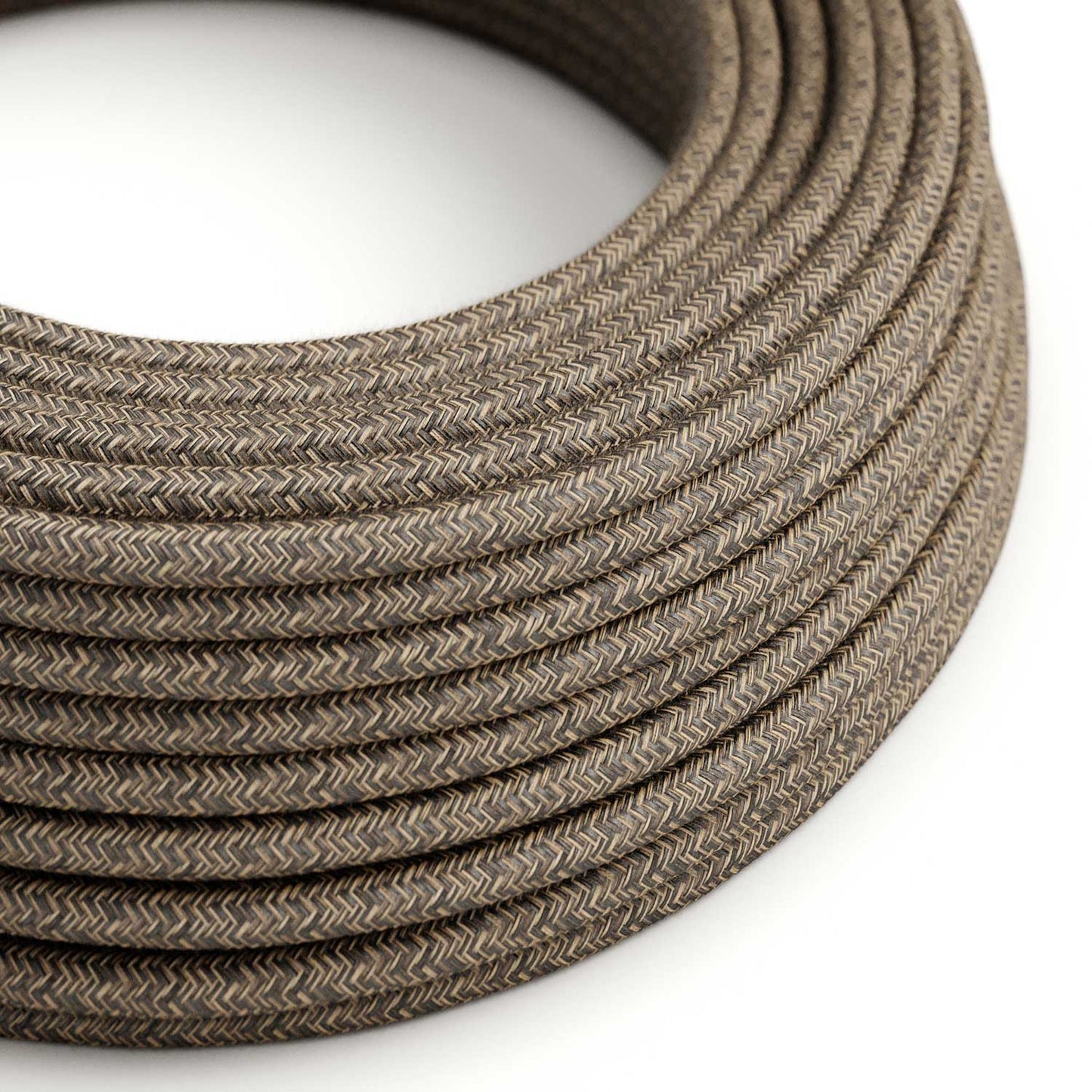 UV resistant electric cable with natural Brown SN04 linen lining for outdoor use - Compatible with Modulair Outdoor IP65