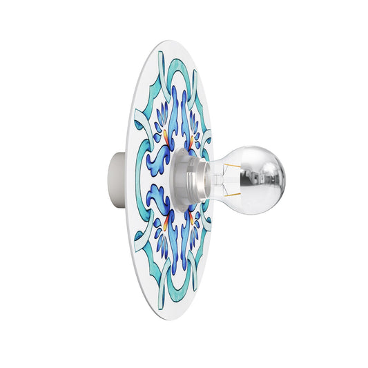 Wall or ceiling lamp with majolica lampshade - IP44 Waterproof - IO