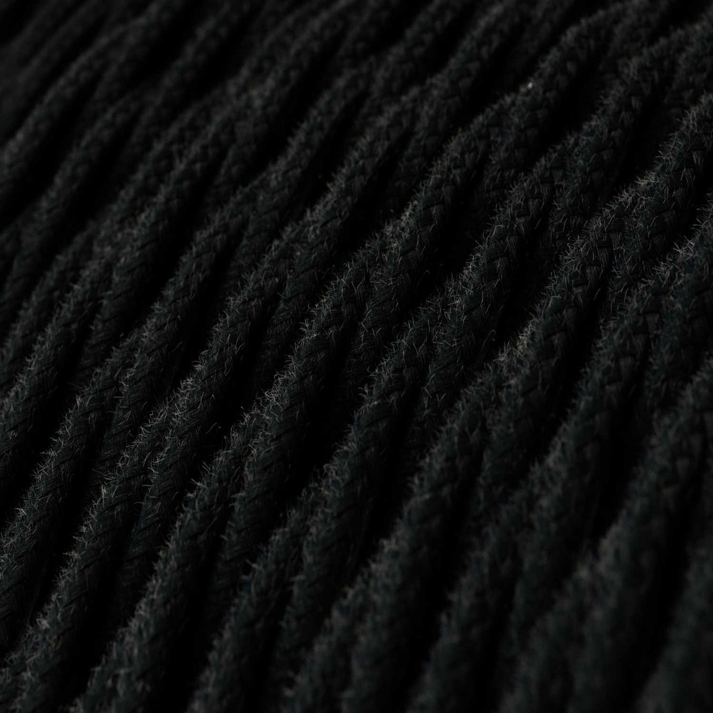 Wiring for lamp with black braided cable 1.80 m