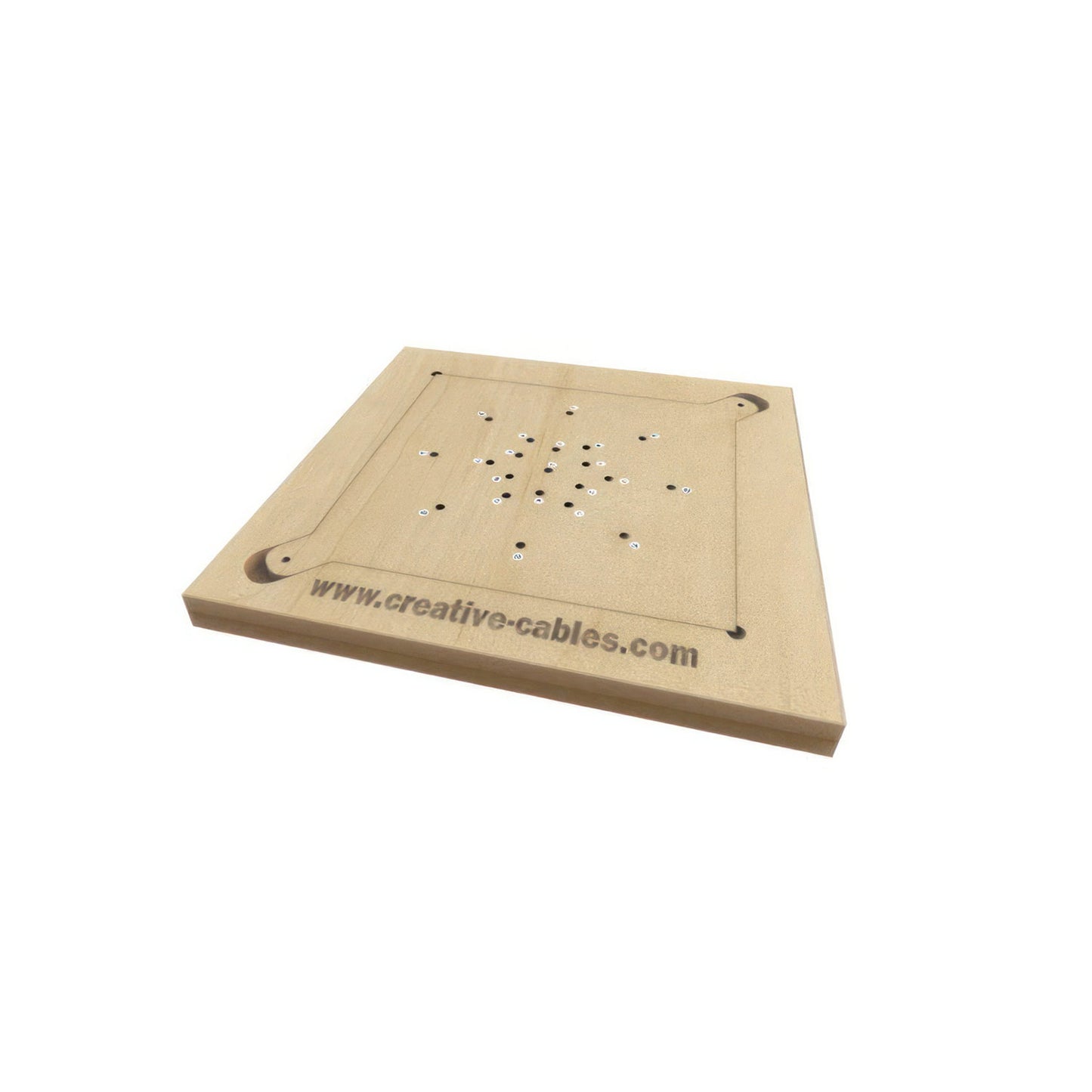 Wooden template for drilling Rose-One covers