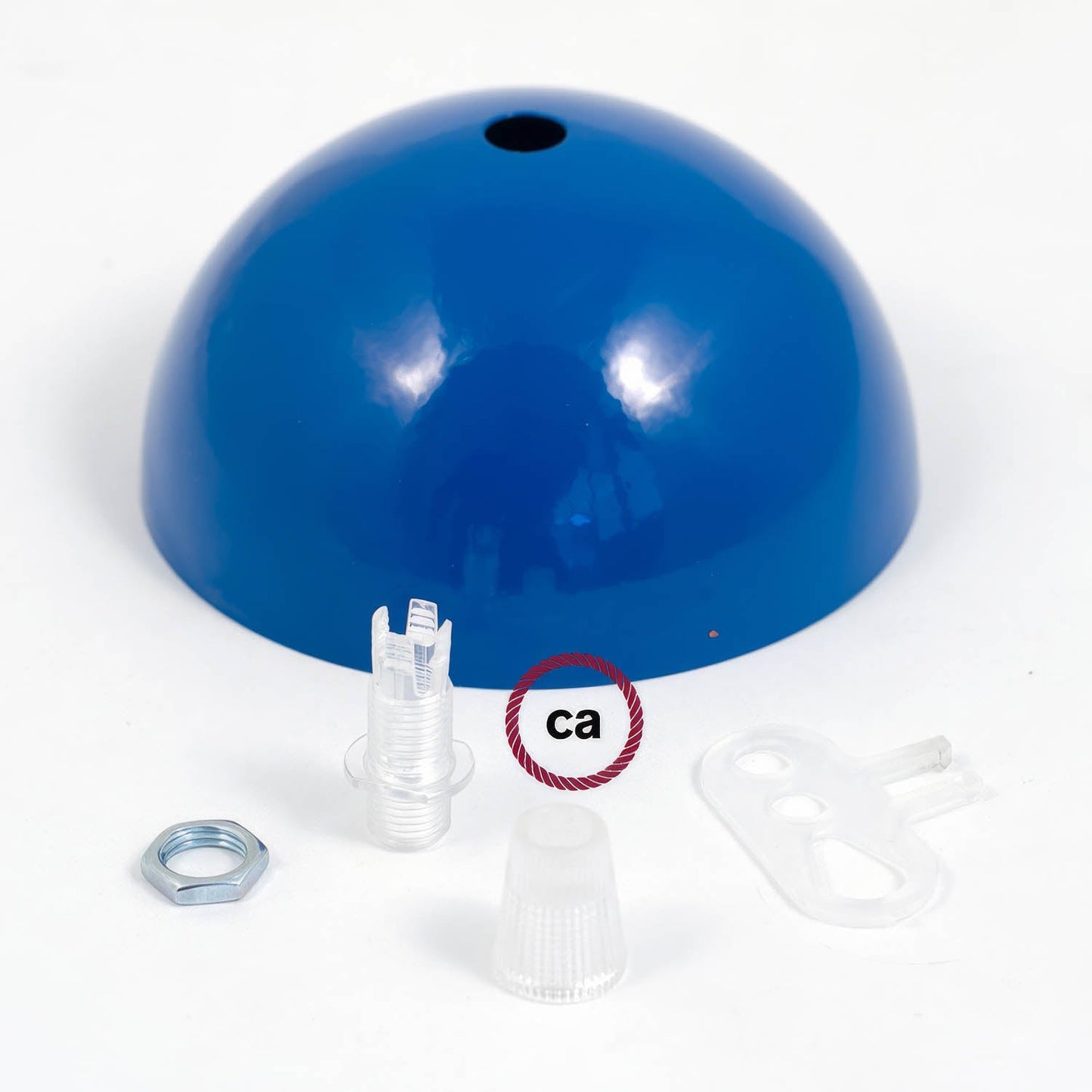 Kit rosone semisferico in metallo verniciato - Blu