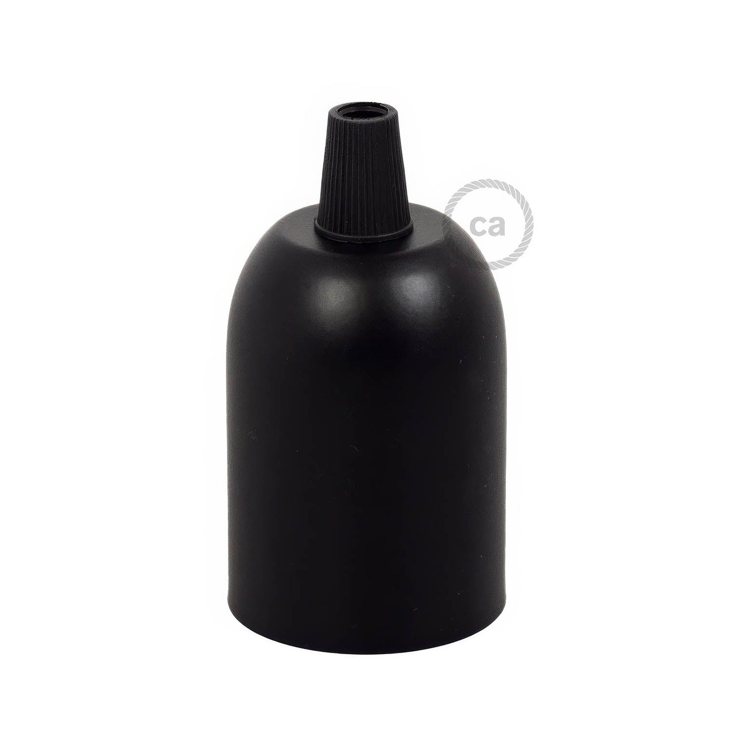 Rounded Top metal E26 light bulb socket kits - Black
