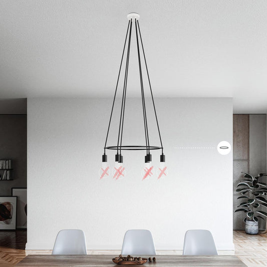CHANDELIER CAGE ROUND 6 12872