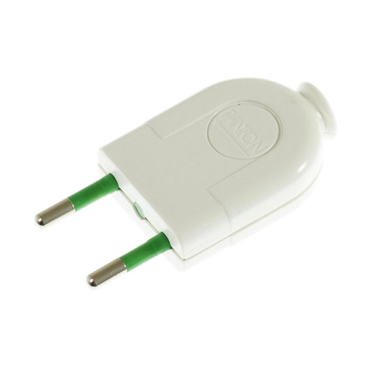 Spina 2 Poli 10A (piccola) - IMQ - Made in Italy - Bianco